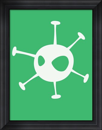 Framed Funny Shape Alien 3 Print