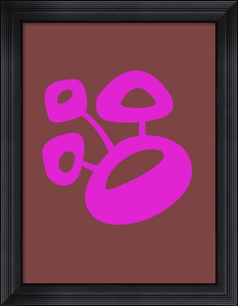Framed Funny Shape Blum 2 Print