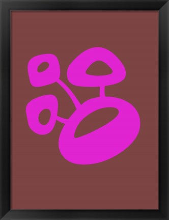 Framed Funny Shape Blum 2 Print