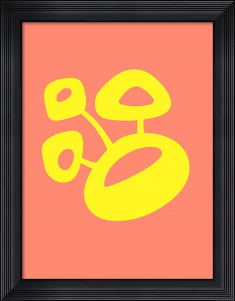 Framed Funny Shape Blum 3 Print