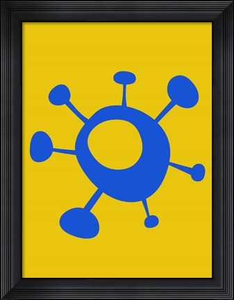 Framed Funny Shape Sun 1 Print