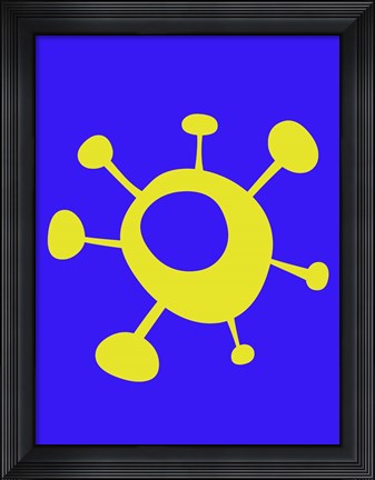 Framed Funny Shape Sun 3 Print