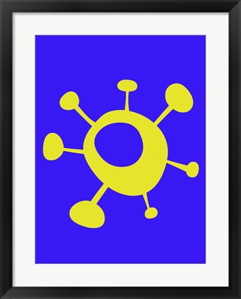 Framed Funny Shape Sun 3 Print