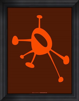 Framed Funny Shape Purk 3 Print