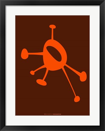 Framed Funny Shape Purk 3 Print