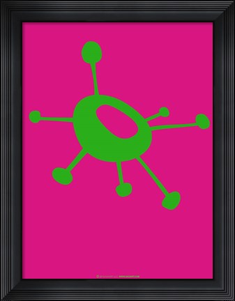 Framed Funny Shape Lask 2 Print