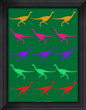 Framed Dinosaur Family 4 Print