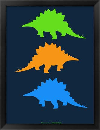 Framed Dinosaur Family 8 Print