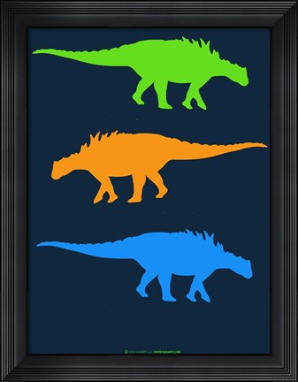Framed Dinosaur Family 10 Print