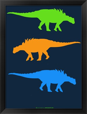 Framed Dinosaur Family 10 Print