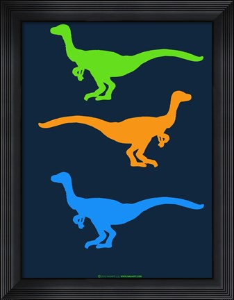 Framed Dinosaur Family 12 Print