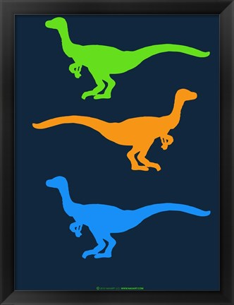 Framed Dinosaur Family 12 Print