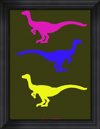 Framed Dinosaur Family 13 Print