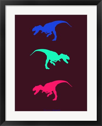 Framed Dinosaur Family 15 Print