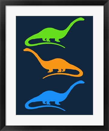 Framed Dinosaur Family 25 Print