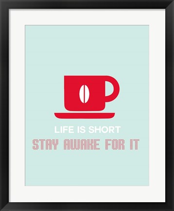 Framed Coffee Red Print