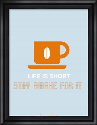 Framed Coffee Orange Print