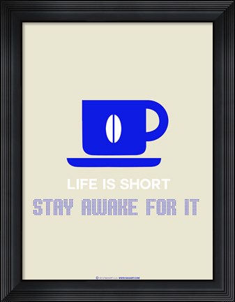 Framed Coffee Blue Print