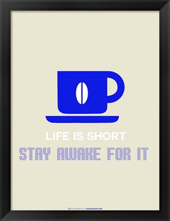 Framed Coffee Blue Print