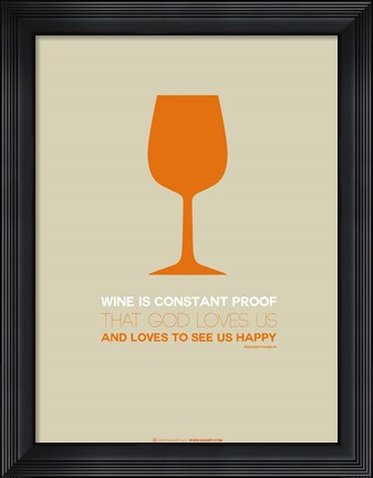 Framed Wine Orange Print