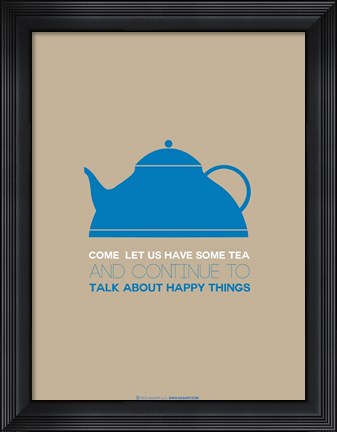 Framed Tea Blue Print