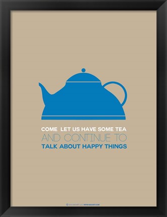 Framed Tea Blue Print