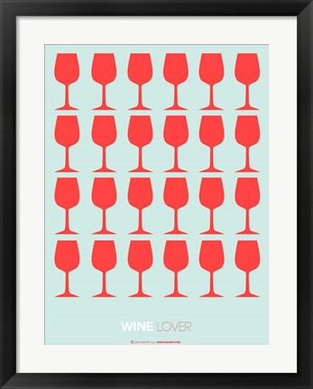 Framed Wine Lover Red Print