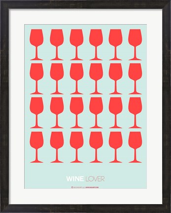 Framed Wine Lover Red Print