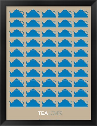 Framed Tea Lover Blue Print