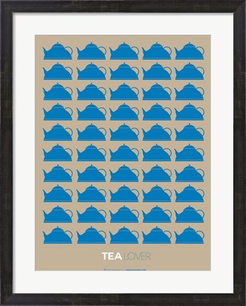 Framed Tea Lover Blue Print