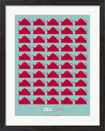 Framed Tea Lover Red Print