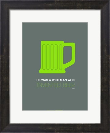 Framed Green Beer Mug Print