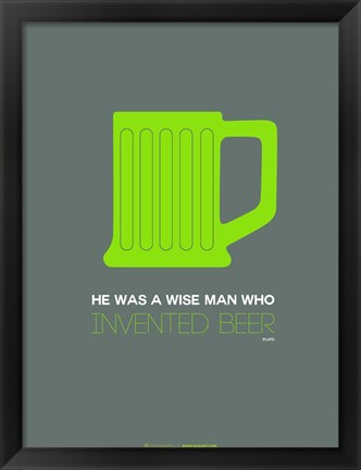 Framed Green Beer Mug Print