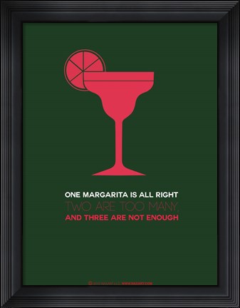 Framed Pink Margarita Print