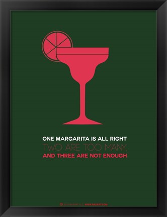 Framed Pink Margarita Print