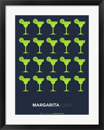 Framed Yellow Margaritas Print