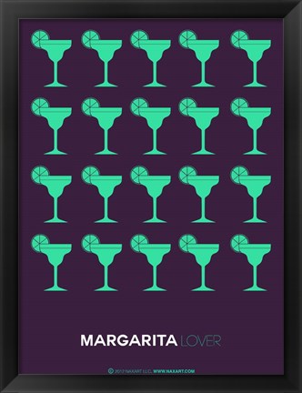 Framed Green Margaritas Print