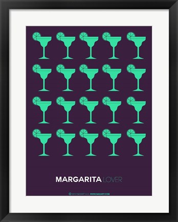 Framed Green Margaritas Print