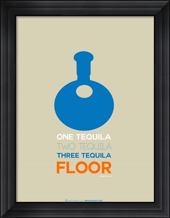 Framed Blue Tequila Print