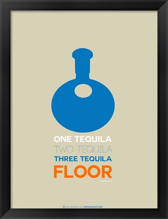 Framed Blue Tequila Print