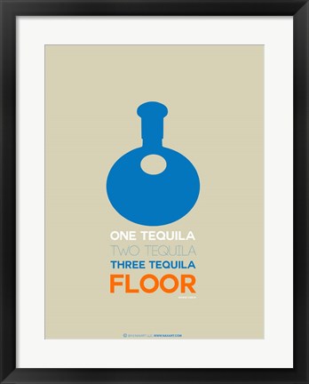 Framed Blue Tequila Print