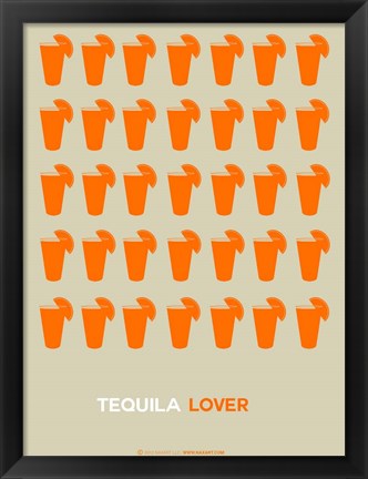 Framed Orange Tequila Shots Print