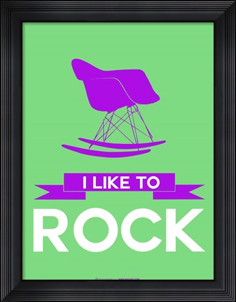 Framed I Like to Rock 3 Print