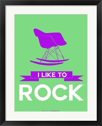 Framed I Like to Rock 3 Print