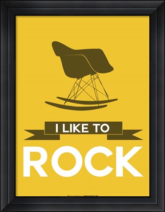 Framed I Like to Rock 4 Print