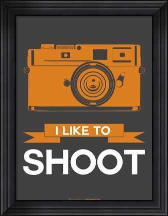 Framed I Like to Shoot 1 Print