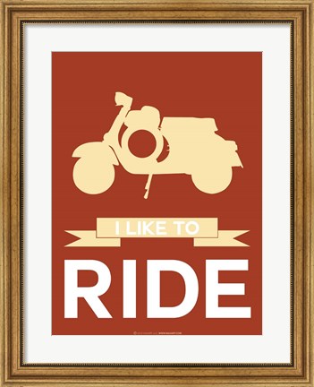 Framed I Like to Ride 1 Print