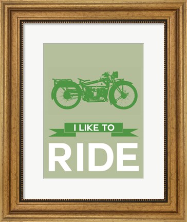 Framed I Like to Ride 8 Print
