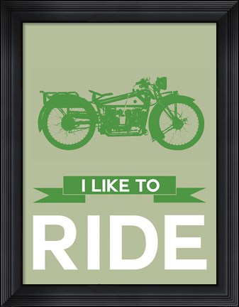 Framed I Like to Ride 8 Print
