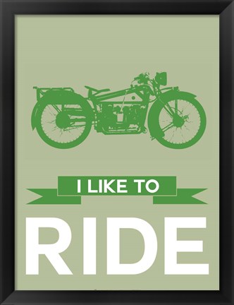 Framed I Like to Ride 8 Print